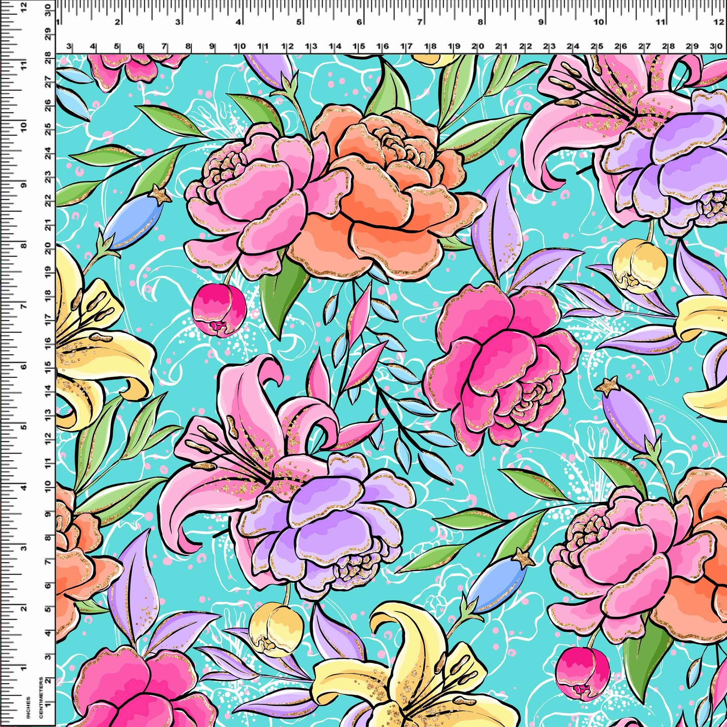 R109 Pre-order Art Class - Teal Floral