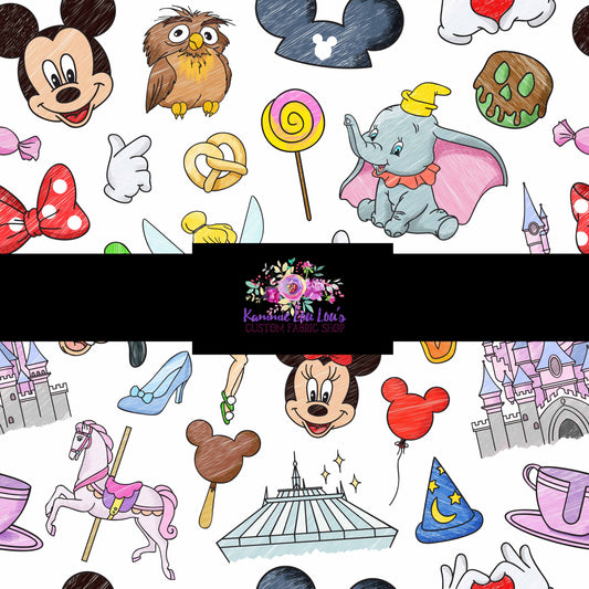 R124 : Magical Escape - Magic Doodles - White