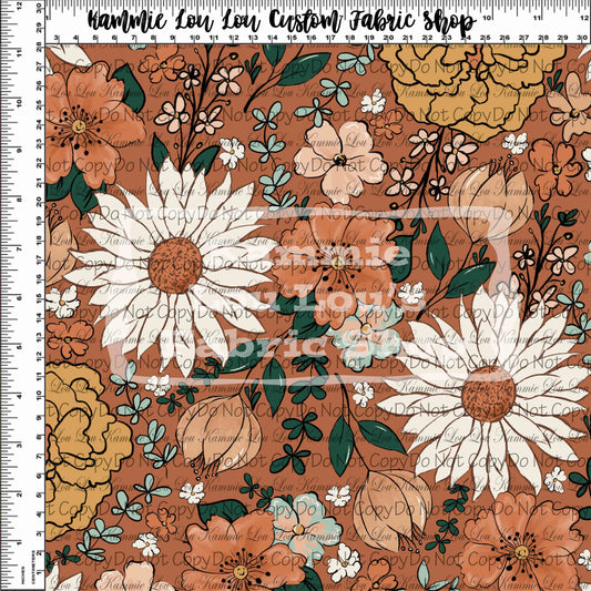 Fall Vintage Florals - Tan Main Floral