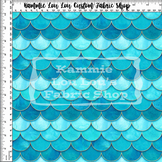 Underwater Princess - Blue Scales