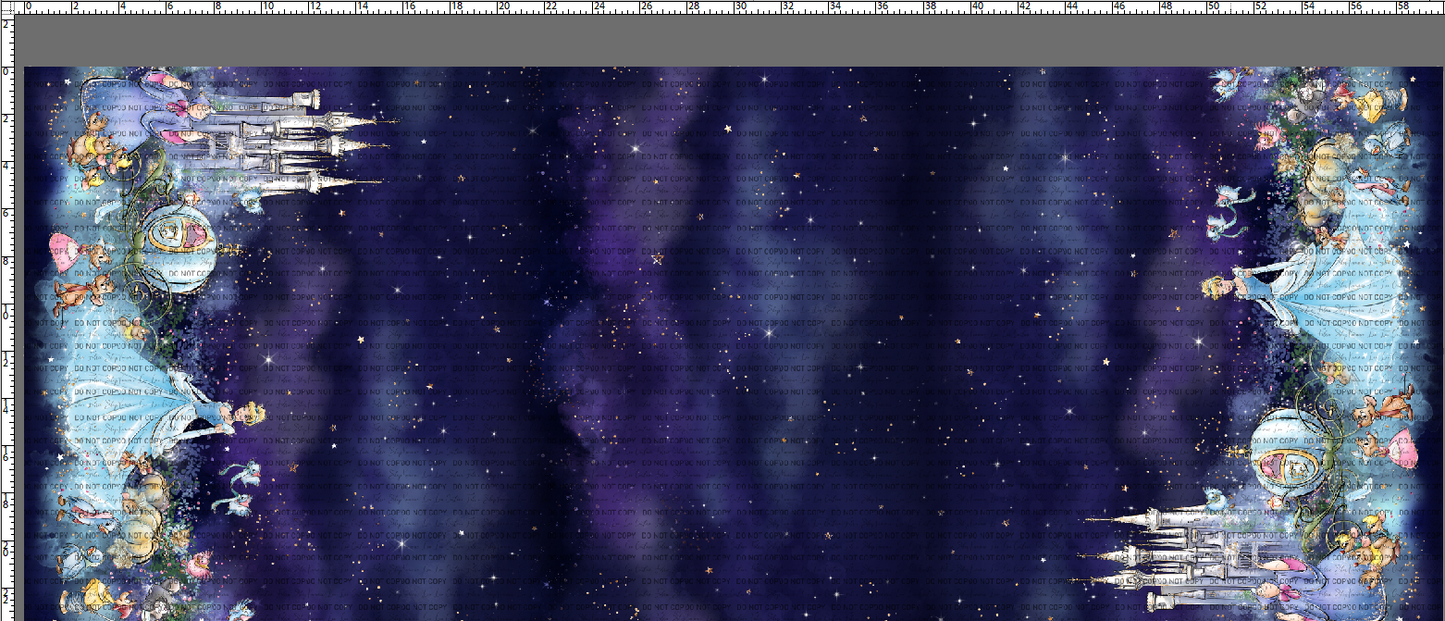 Midnight Hour - Double Border Dark Blue