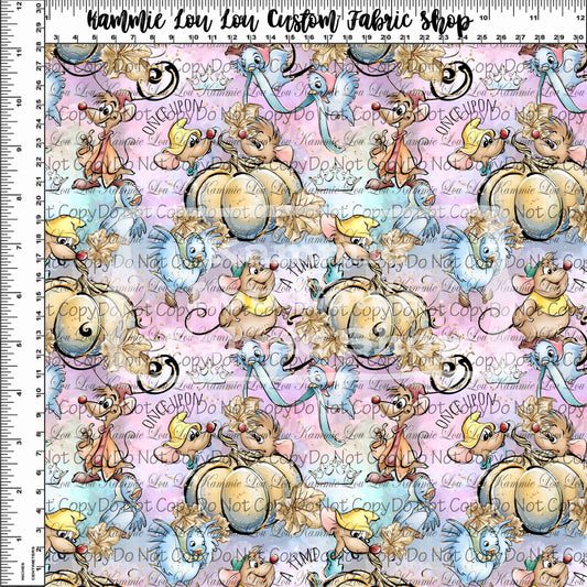 Midnight Hour - Mice & Pumpkins - Pink