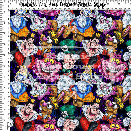 Stained Glass Alice - Main Toss - Black - Regular Scale