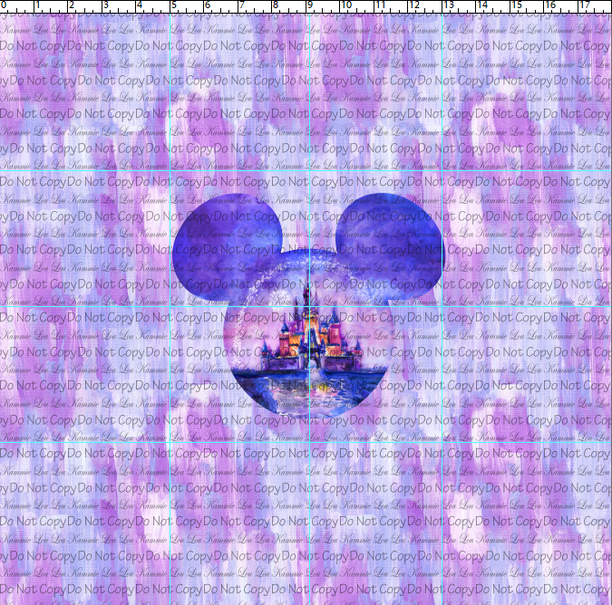 R108 A Dream is a Wish - Purple Castle Panel - ADULT