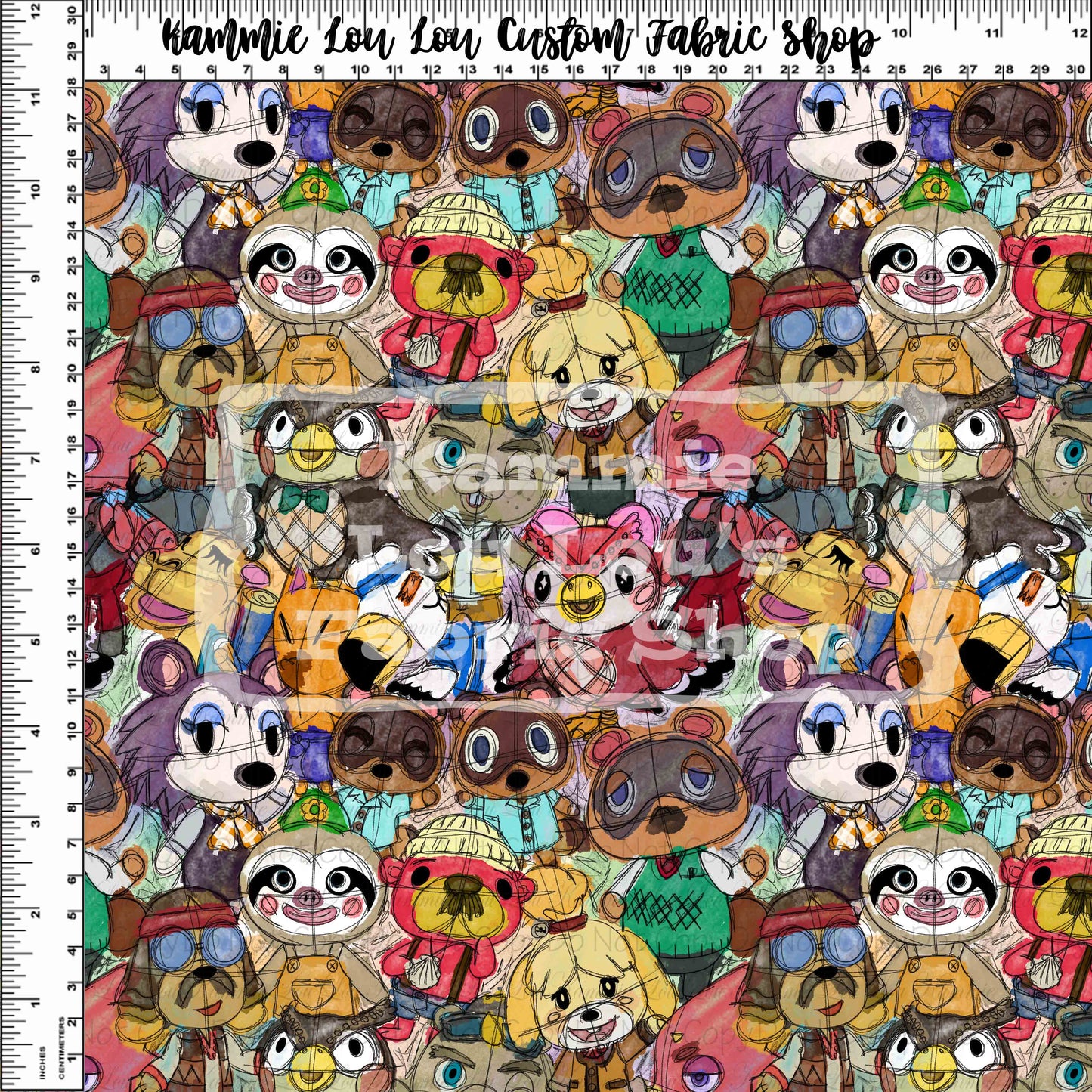 R109 Watercolor Wonder - Animals #2 - Dark