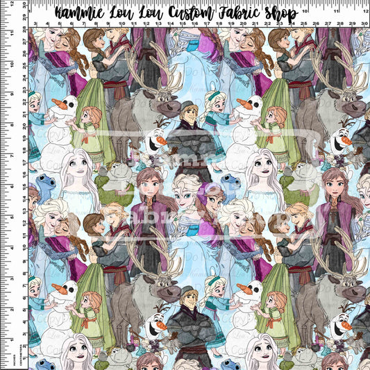 R109 : Watercolor Wonder - Icy Sketch