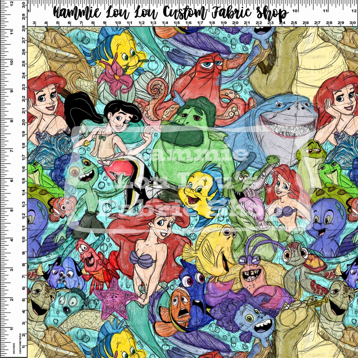 R109 : Watercolor Wonder - Ocean Friends