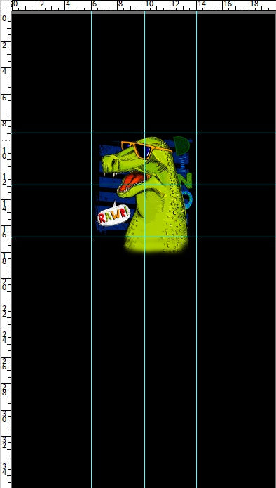 R111 : RAWR! - Cool Dino - Panel - CHILD