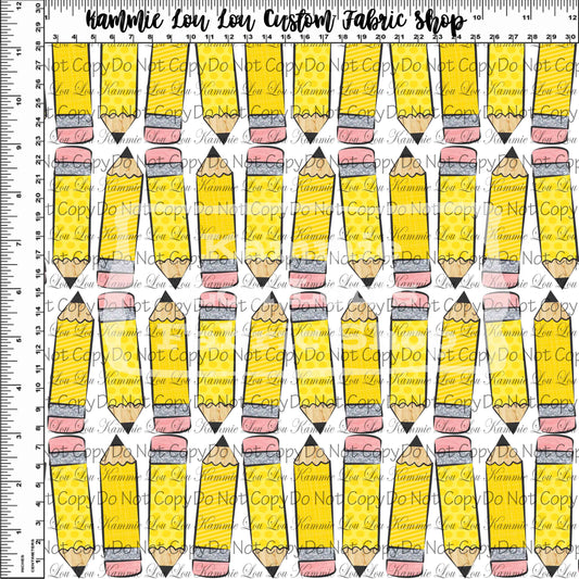 R115 - Back to School 2022 - Pencils on White - Regular Scale