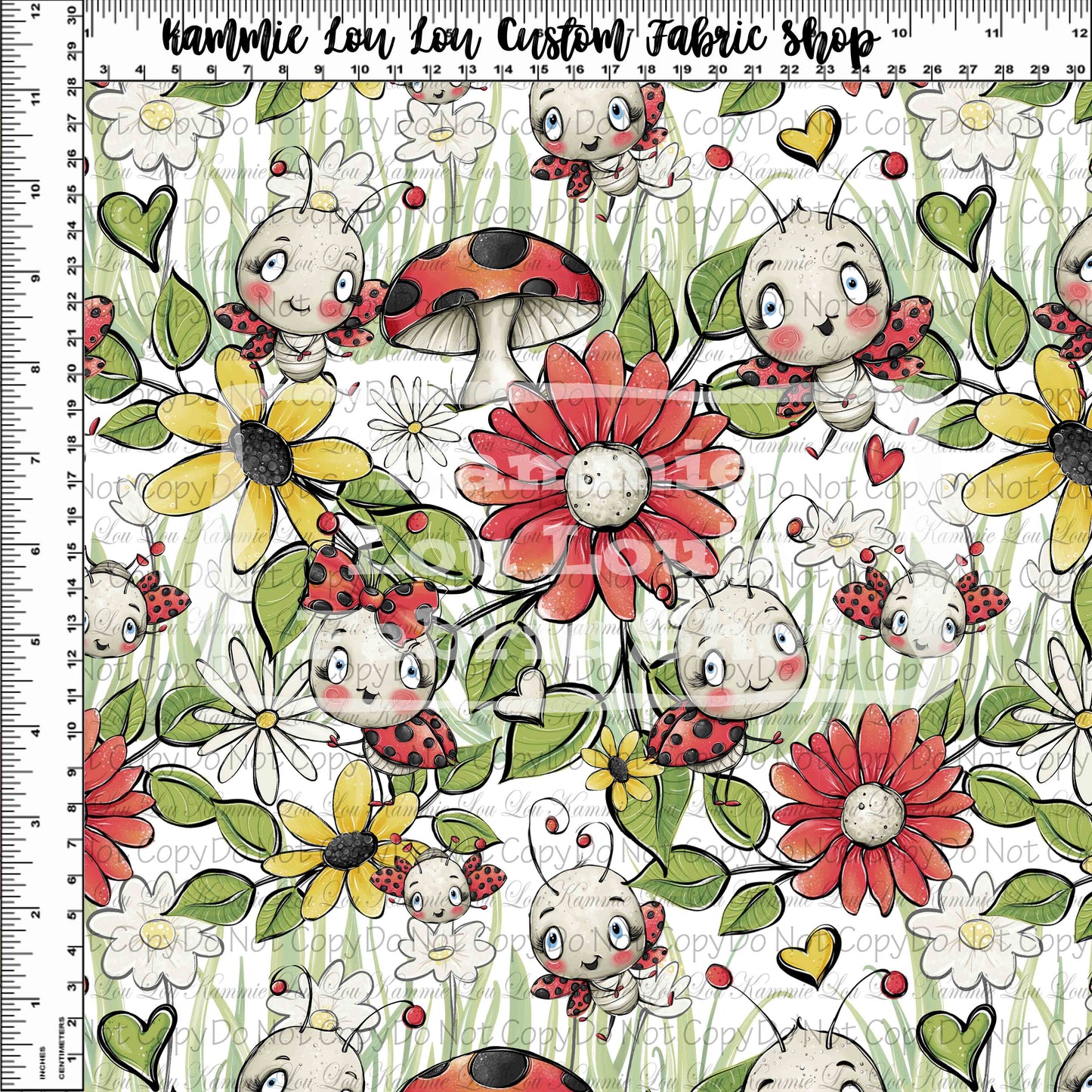 R116 - Little Ladybug - Regular Scale - White