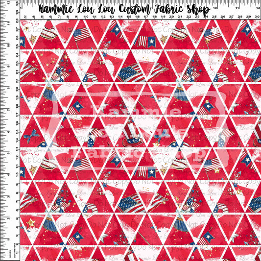 R116 Bless the USA - Main - Red Glitter Triangles