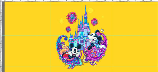 Paisley Mouse - PANEL - CHILD - YELLOW