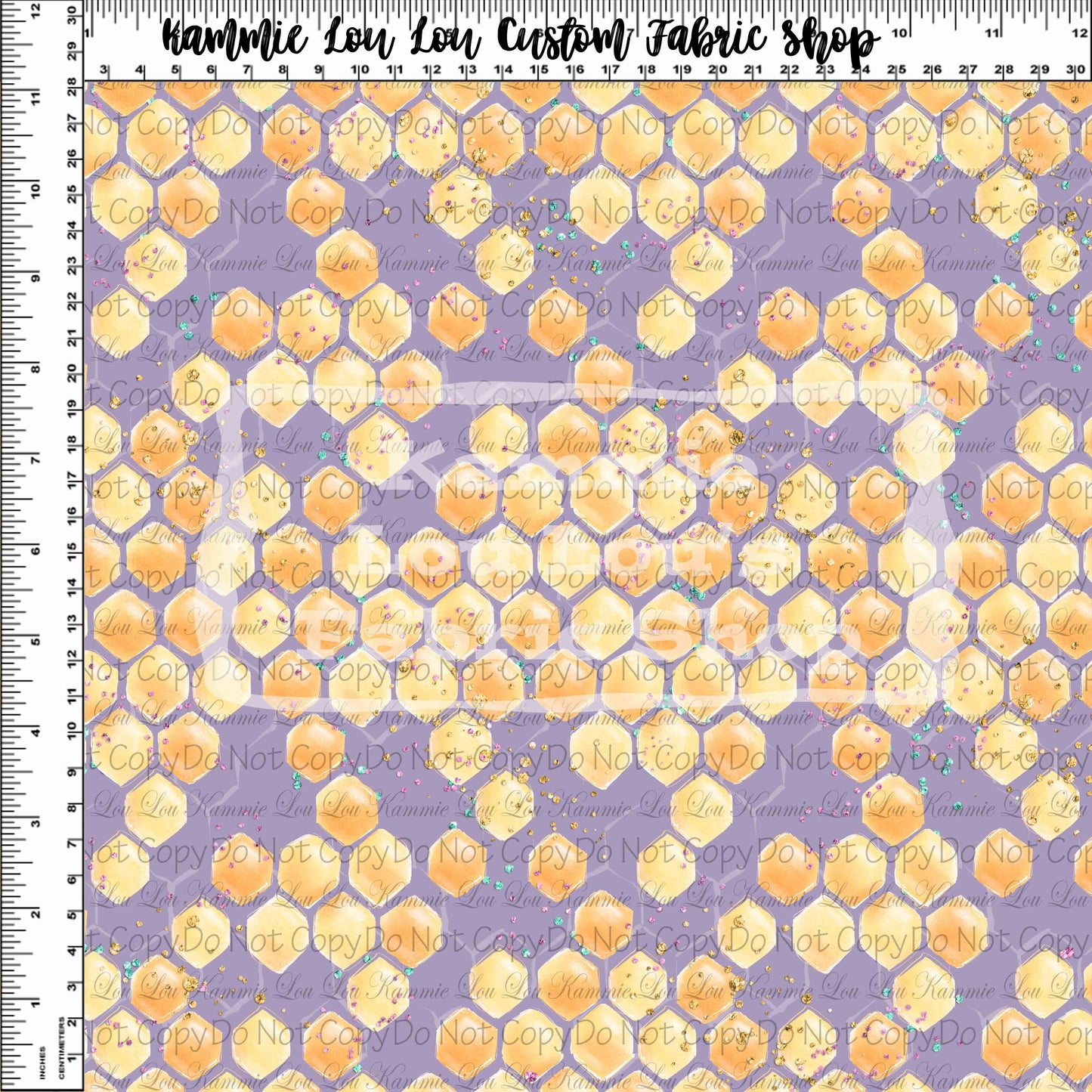 R116 : Queen Bee - Purple Honeycomb