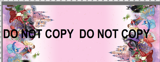 R119 Once Upon a Dream - BEAUTY SIDE - Double Border - Simple Pink