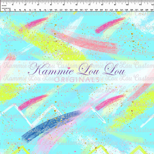 R119 Pool Party - Brushstroke Blue