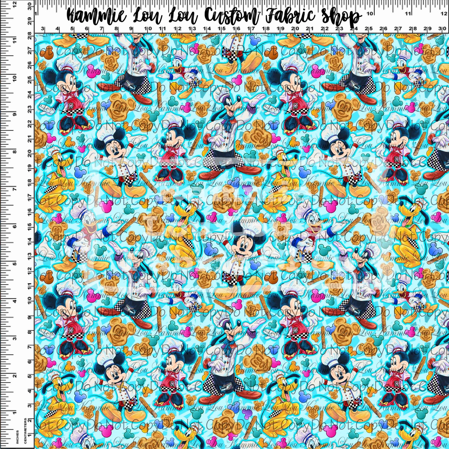 R119 The Chef's Place - Main Design - Small Scale - Light Teal