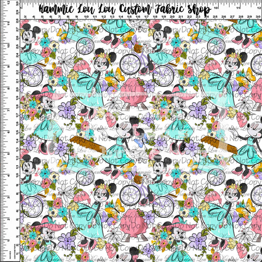 R120 - Flower and Garden - Main Toss - Small Scale - White