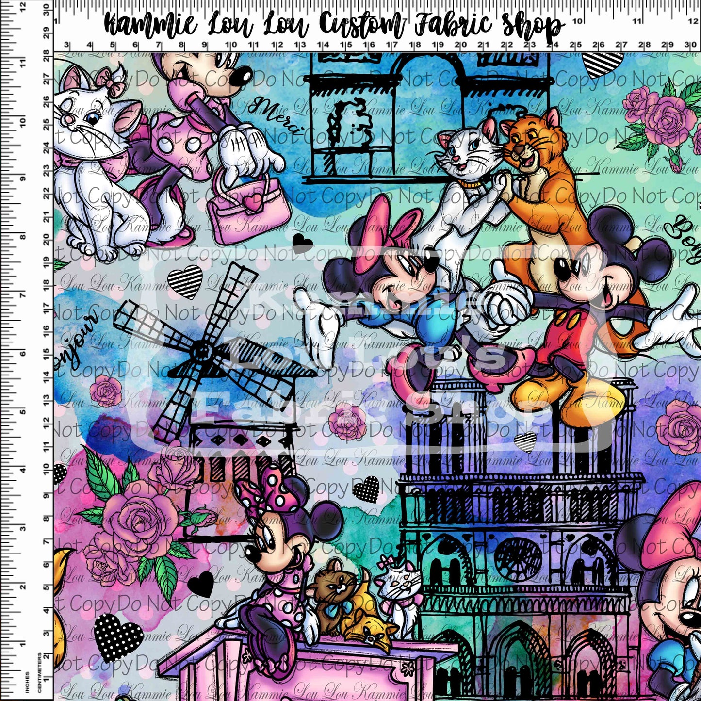 R120 - Ville De L'Amour - Main - Large Scale- Watercolor