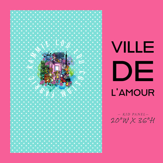 R120 - Ville De L'Amour - Panel - CHILD - Teal