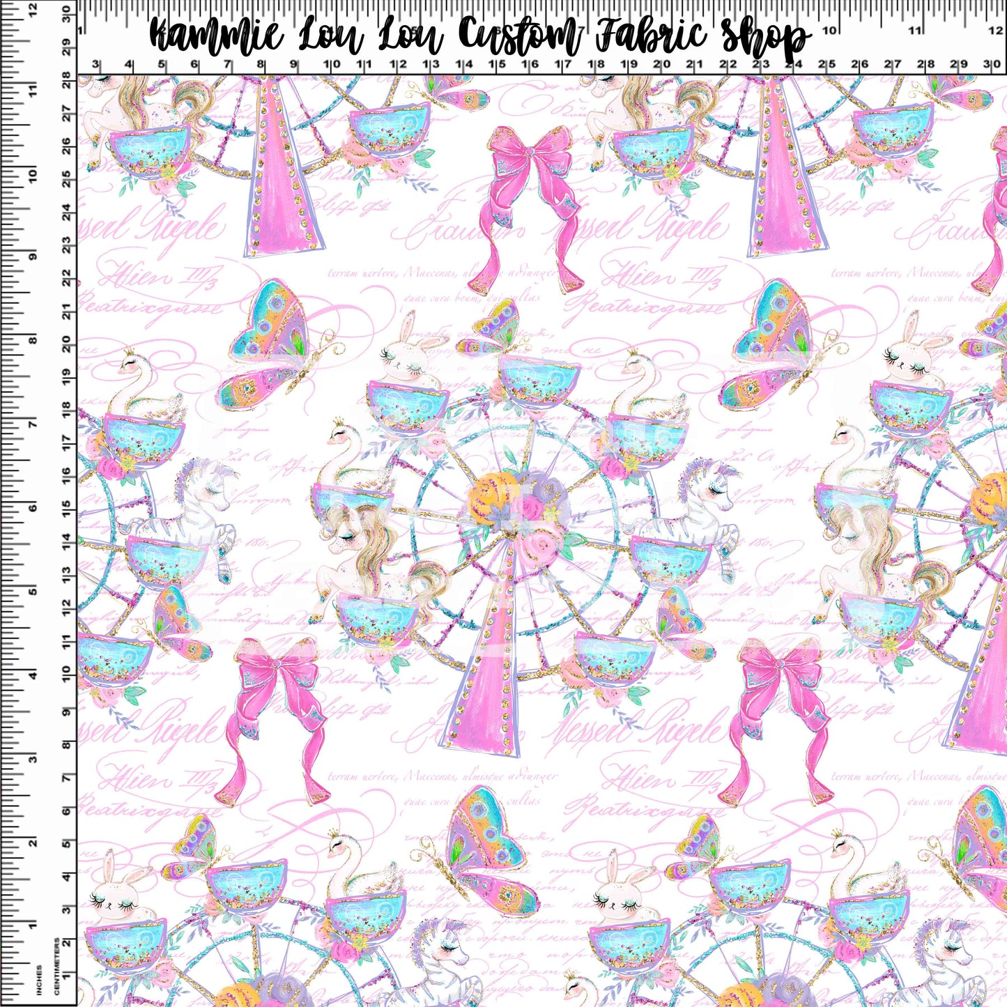 R120 - Whimsical Carousel Wheel of Dreams- White - Regular Scale