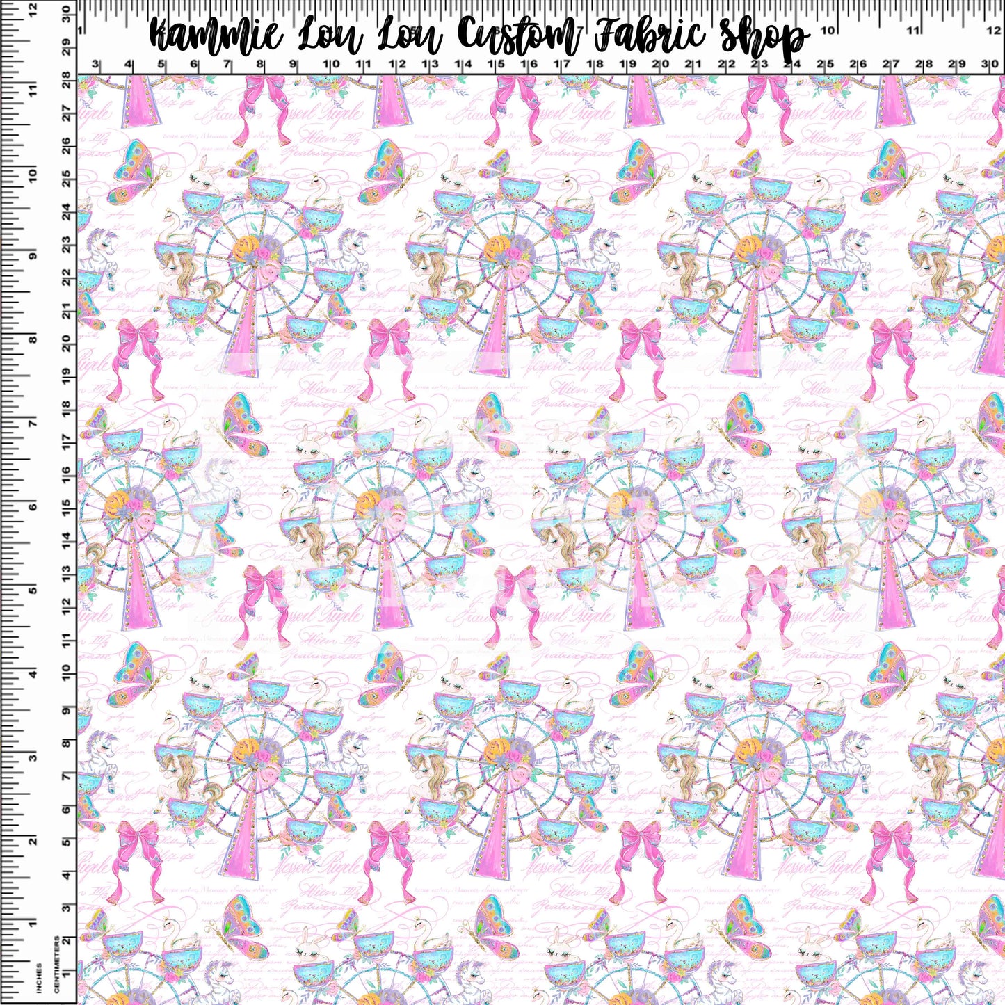 R120 - Whimsical Carousel Wheel of Dreams- White - Small Scale