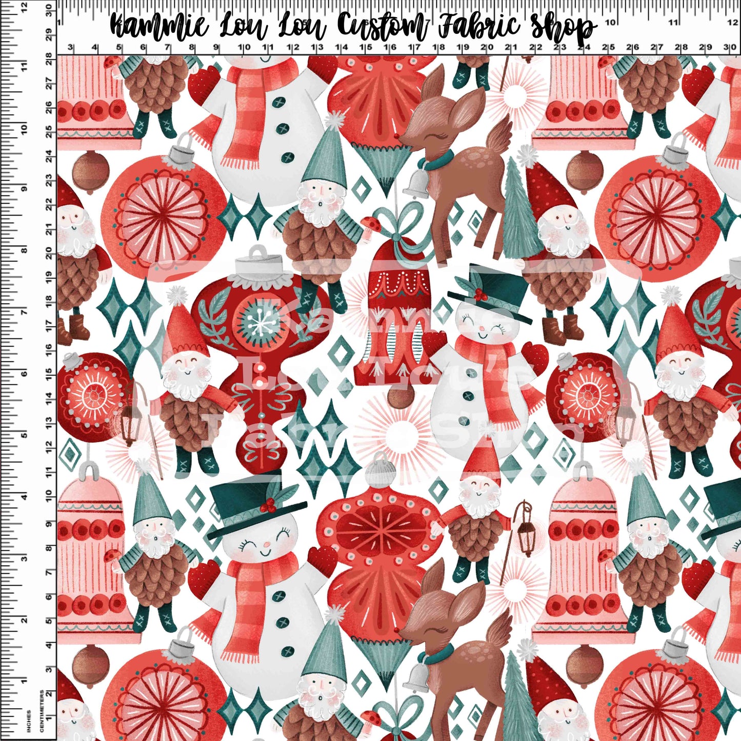 R122 - Gnome for Christmas - White toss