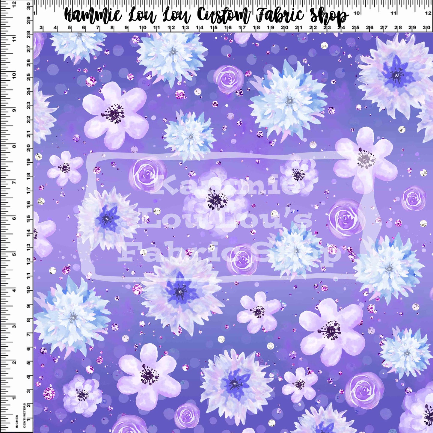 R122 - Snowy Ballerinas - Purple Floral
