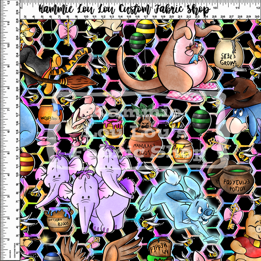 R123 Pooh Potter - PP RAINBOW HEX BLACK
