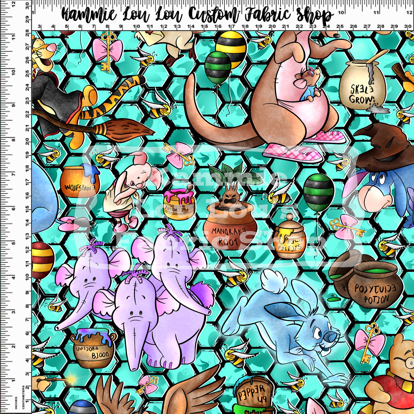 R123 Pooh Potter - PP TEAL