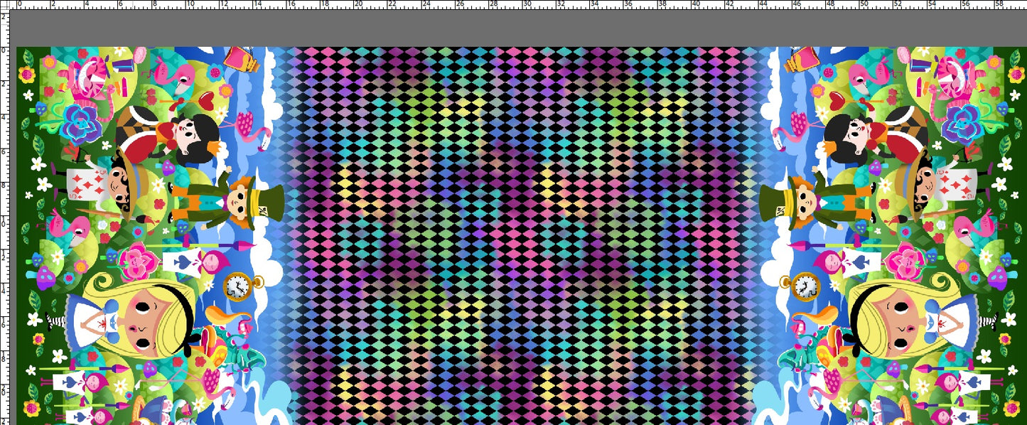 R123 Wonderland - Double Border - Black Diamond