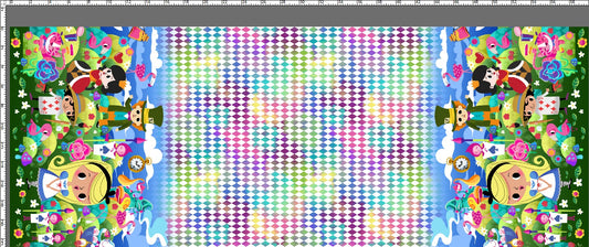 R123 Wonderland - Double Border - Rainbow Diamond