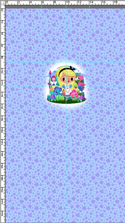 R123 Wonderland - PANEL - Purple - CHILD