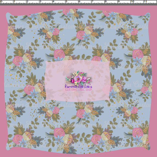 R124 Autumn Tales - Blue Floral