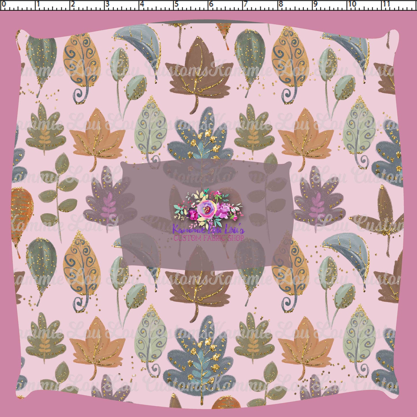 R124 Autumn Tales - Pink Leaves