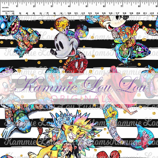 R124 Magic Art Finale - Main Character Toss - B&W Stripe