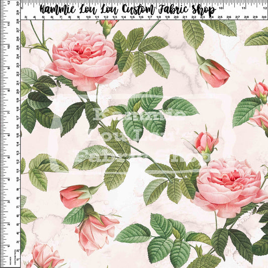 R124 Vintage Florals - Vintage_Floral_09 - Lt Pink