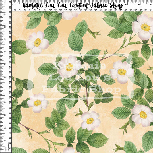 R124 Vintage Florals - Vintage_Floral_10 - Yellow