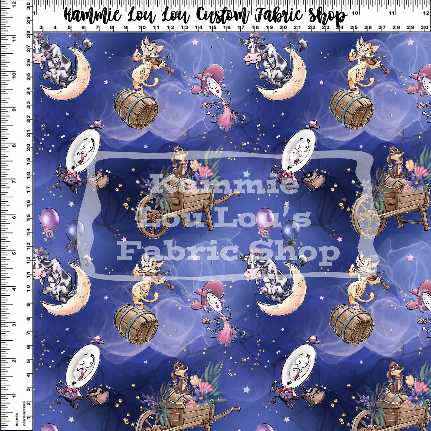 R125 Nursery Rhymes - Character Toss - Deep Blue