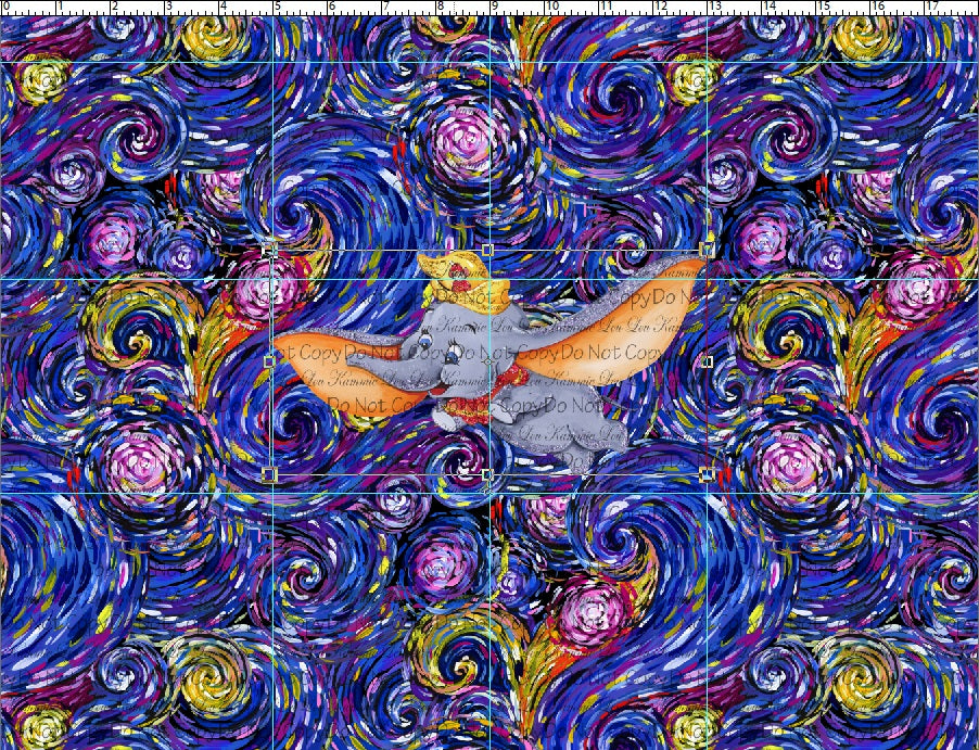 R126 Flying Elephant - Panel - Dark Blue