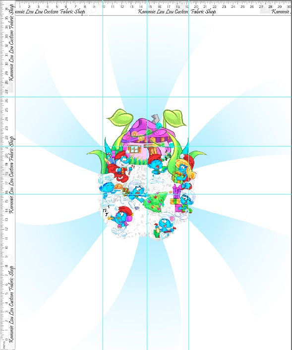 R127 Blue Men - Panel - Adult