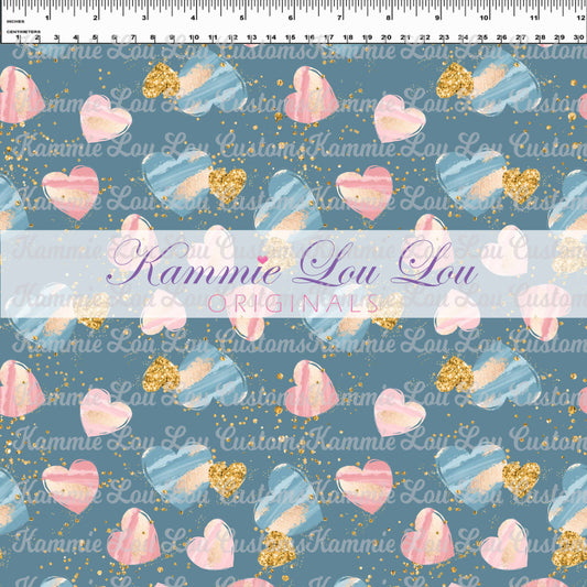 R129 Mom & Me Blue Hearts