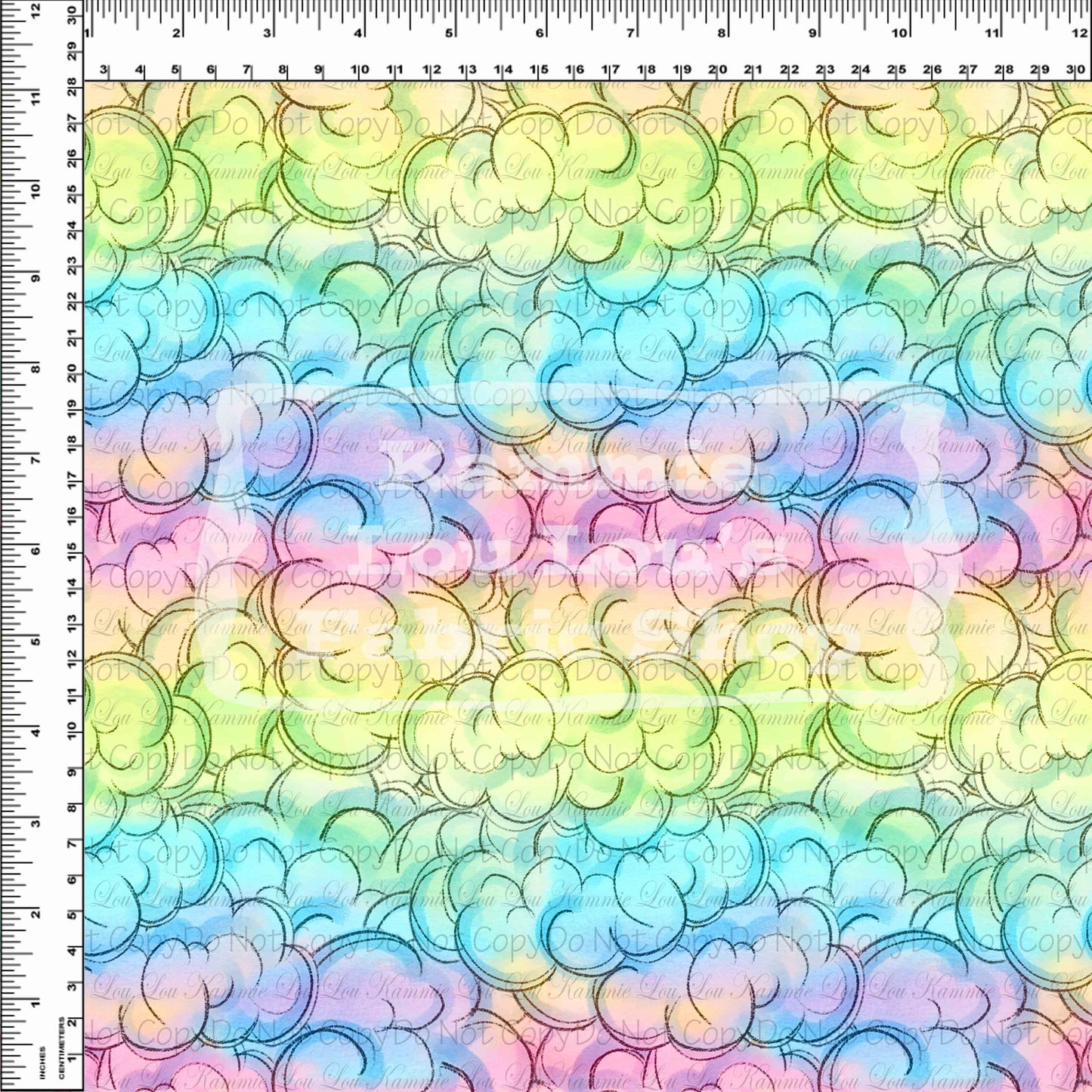 R115 - Loveable Bears - Rainbow Clouds