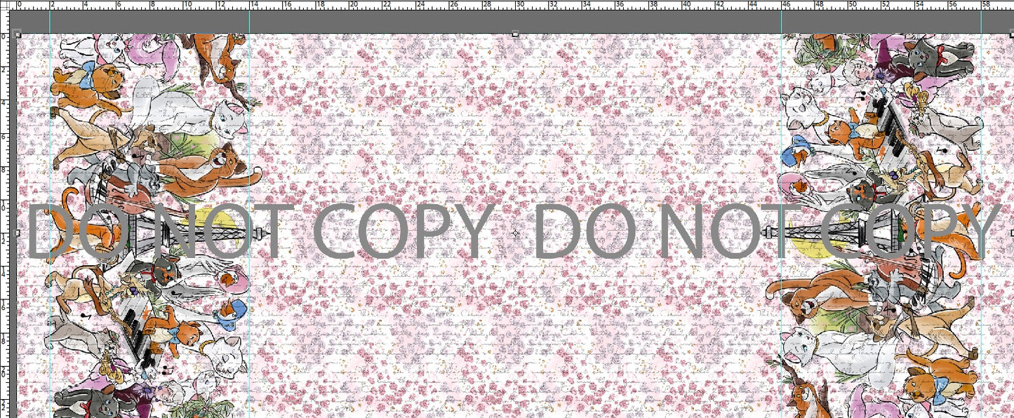 R95 Cool Cats - Double Border White