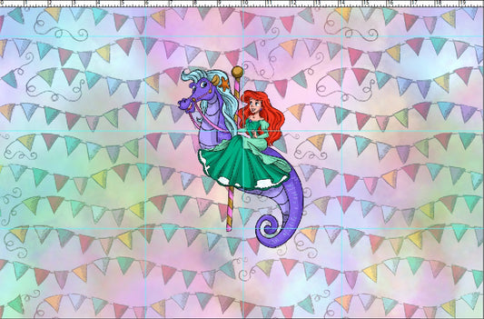 Carousel Dreams - Panel - CHILD - Seahorse