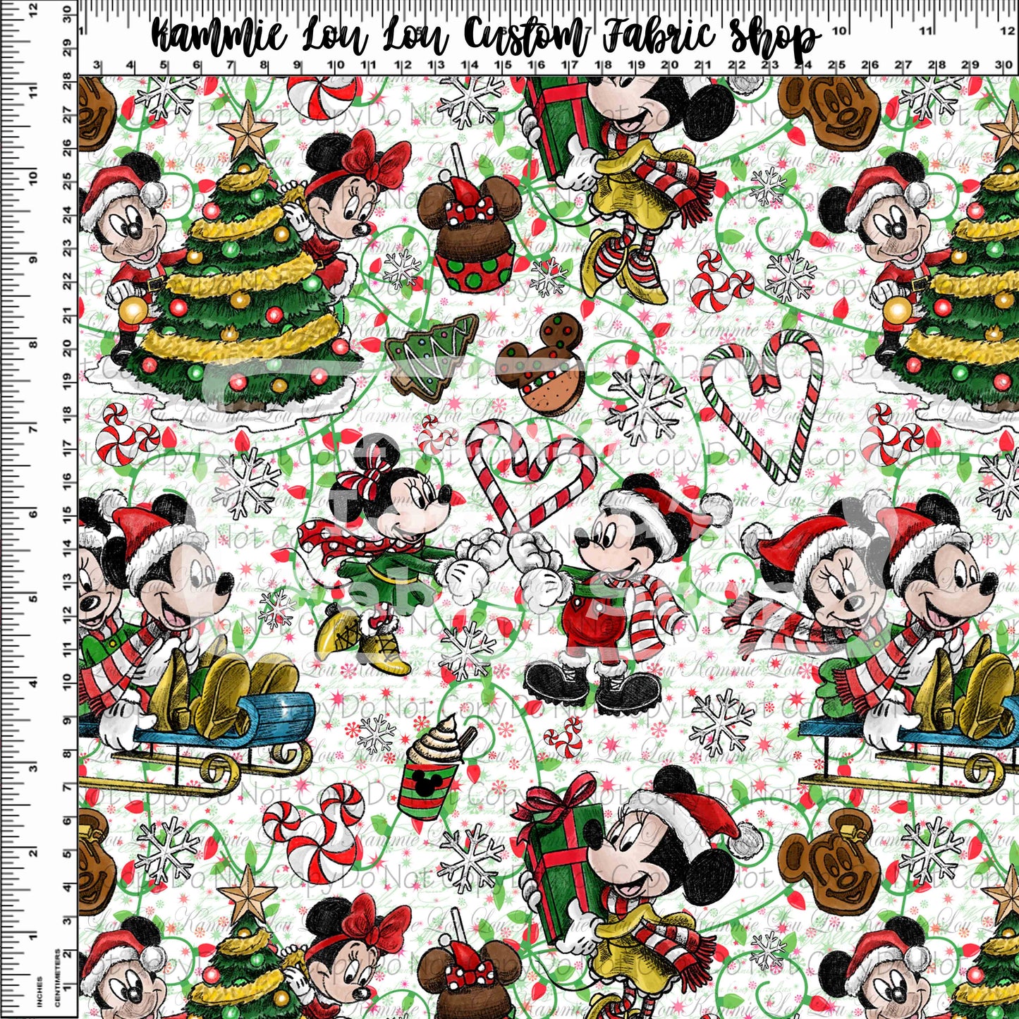 A MOUSE CAROL - White Toss - Regular Scale