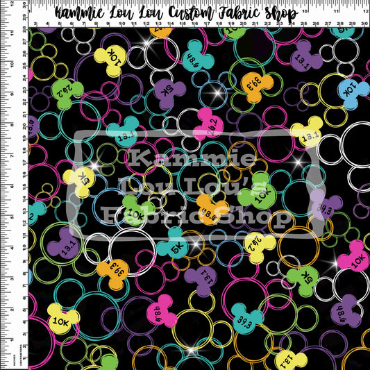 Special Pre-order Run for the Castle - Marathon - Cheers to 30 years - Blk Silhouettes with miles