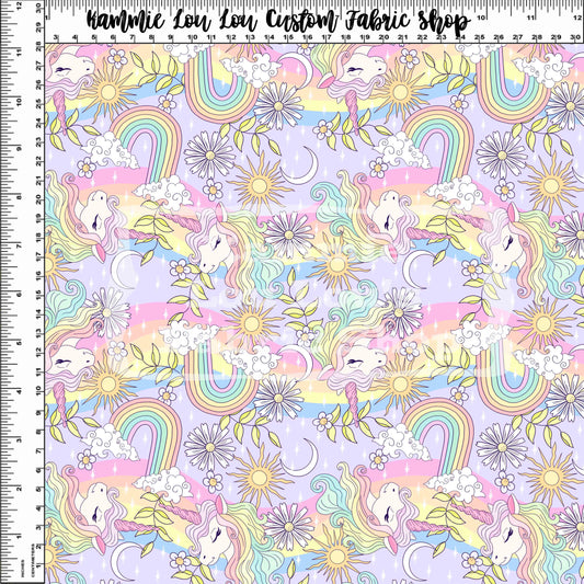 Sunshine & Unicorns - Main - Pastel - Small Scale