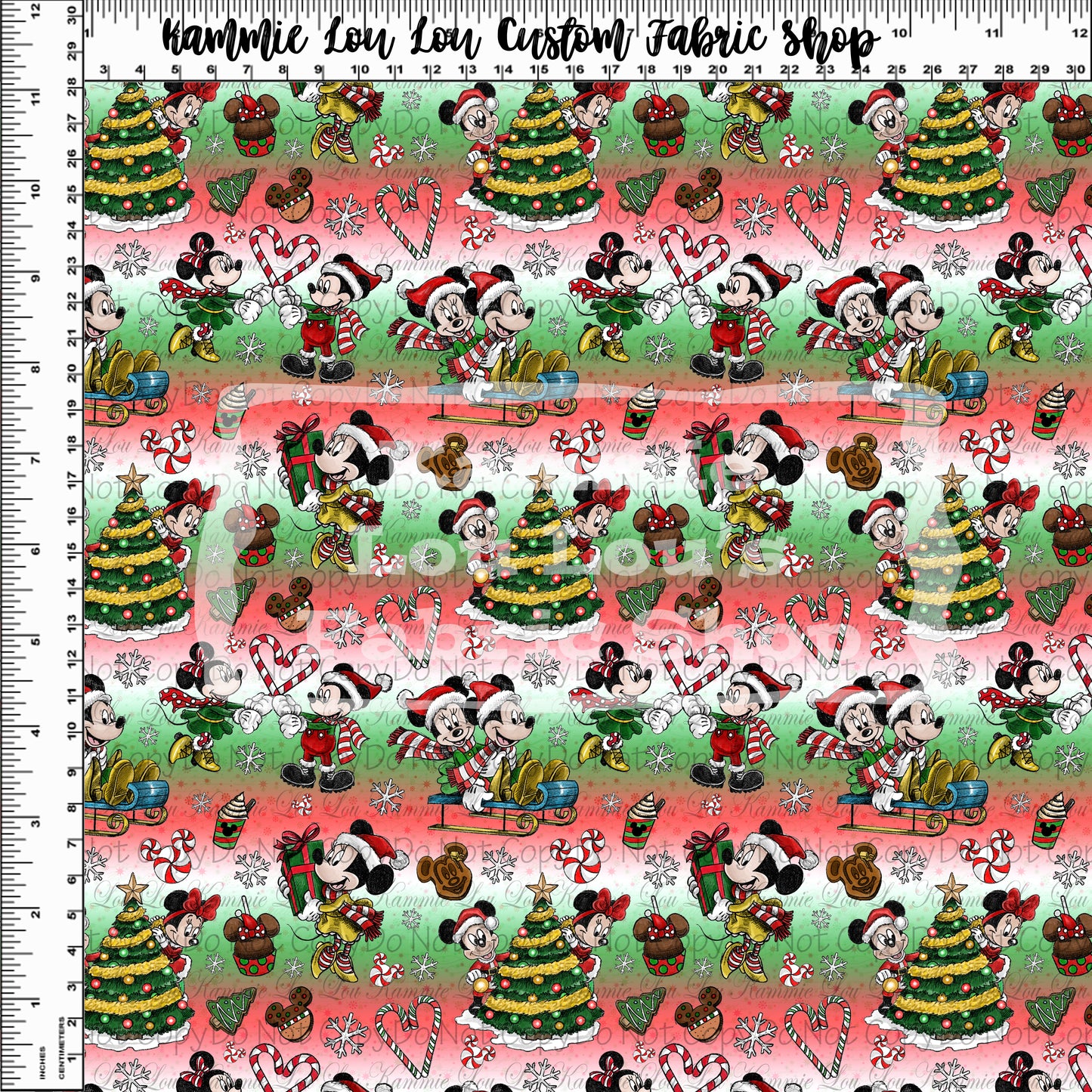 A MOUSE CAROL - Ombre Toss - Tiny Scale