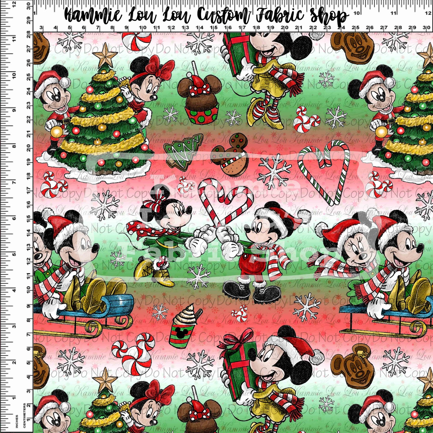 A MOUSE CAROL - Ombre Toss - Regular Scale