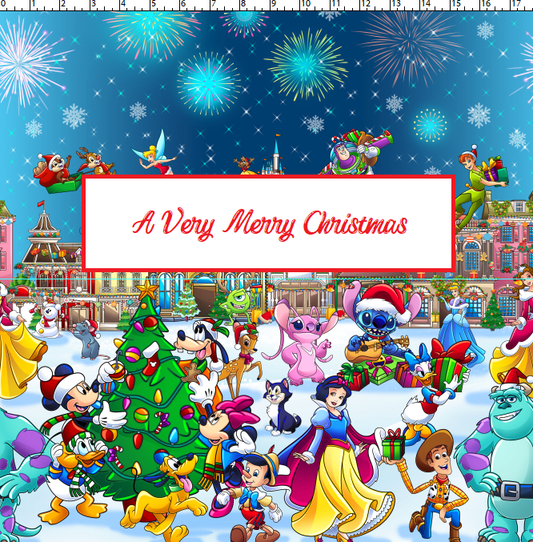 R124 : A Very Merry Christmas - All Character Border